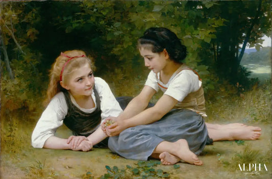 Les cueilleurs de noix - William-Adolphe Bouguereau Reproductions de tableaux à la peinture à l’huile