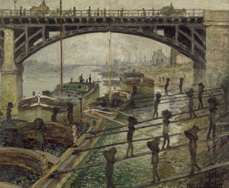 Rozładowujący węgiel - Claude Monet