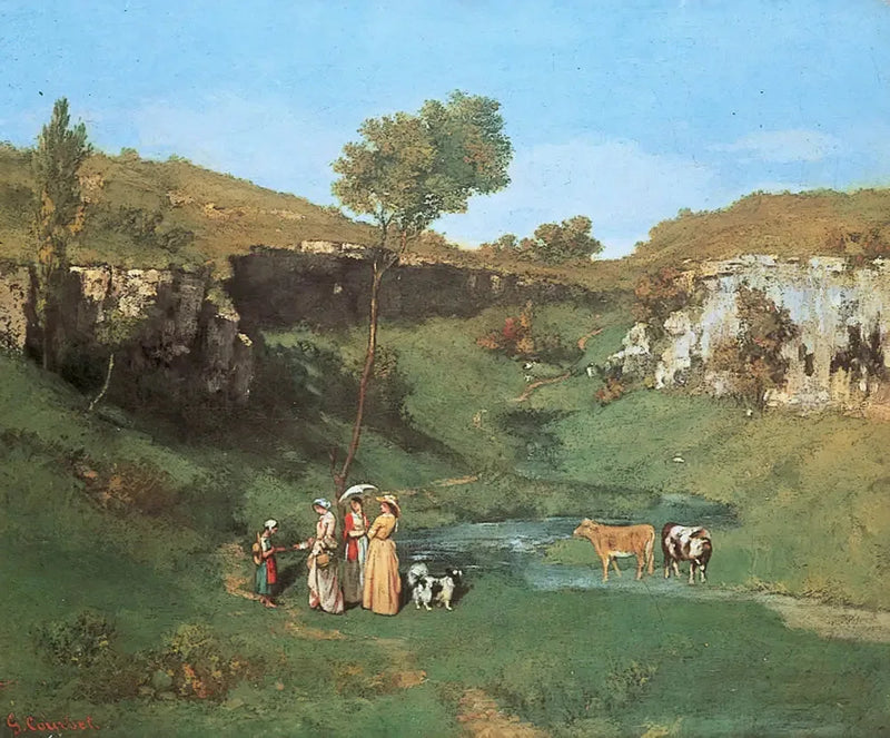 Dziewczęta ze wsi - Gustave Courbet