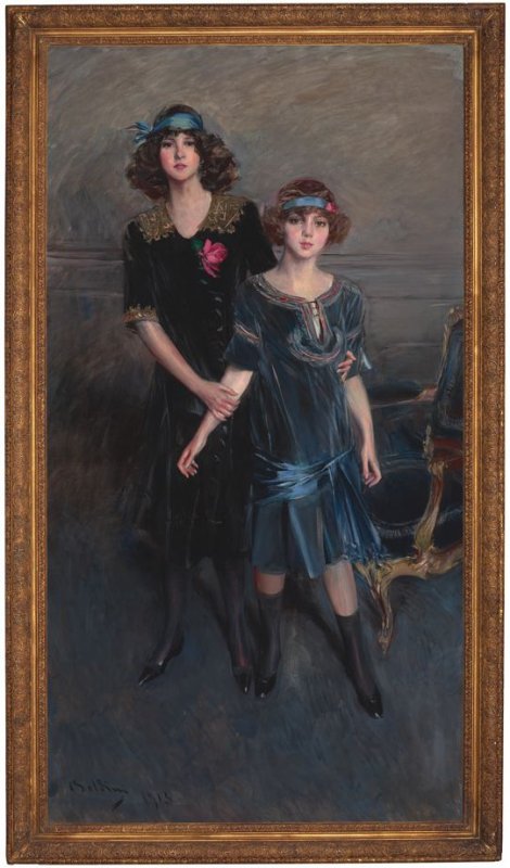 Dziewczęta Muriel i Consuelo Vanderbilt - Giovanni Boldini