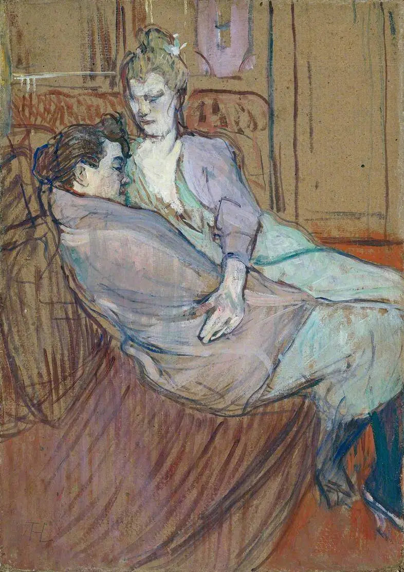 Dwie przyjaciółki - Henri de Toulouse-Lautrec
