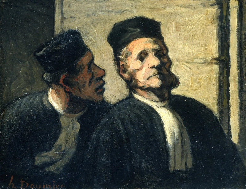 Dwóch prawników - Honoré Daumier