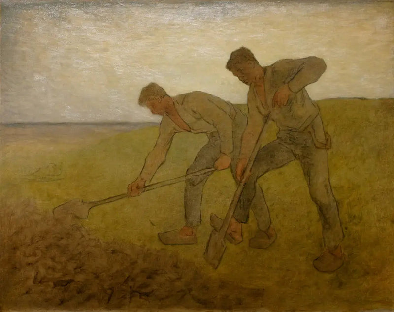 Dwóch kopaczy - Jean-François Millet
