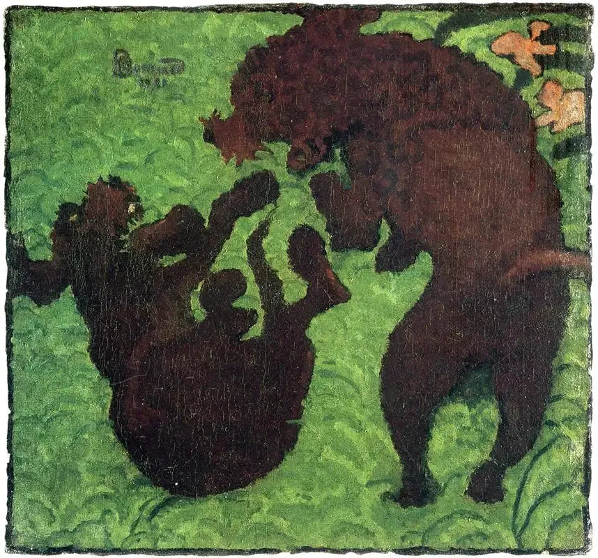 Dwa pudelki - Pierre Bonnard