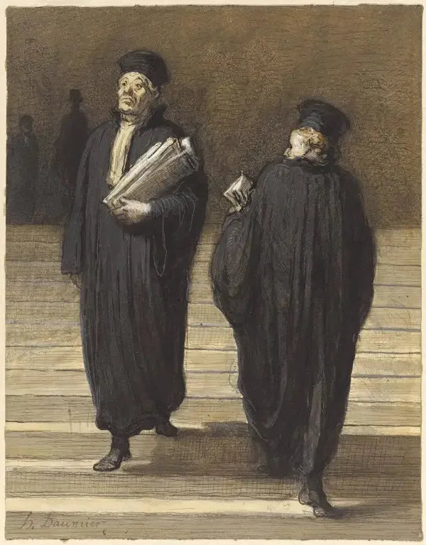 Dwóch kolegów adwokatów - Honoré Daumier