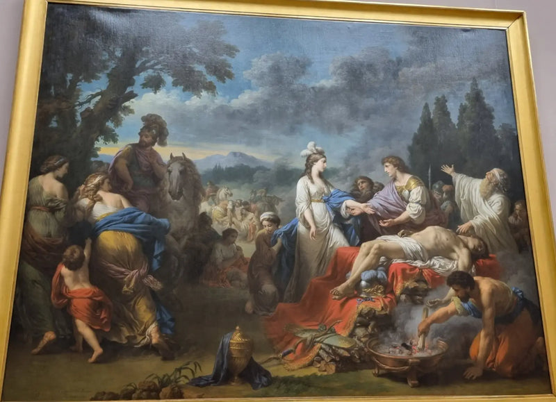 Dwie wdowy po wodzu indiańskim - Louis Jean François Lagrenée