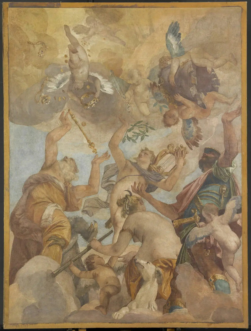 Bogowie Olimpu: Jowisz, Apollo, Diana i Mars - Paul Véronèse