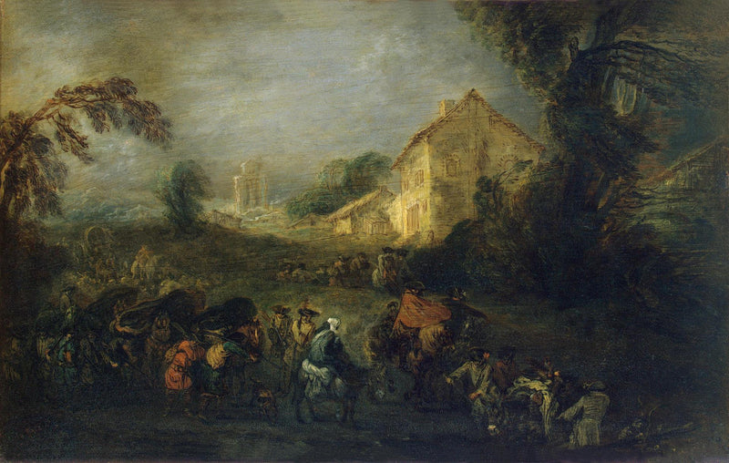 Trudności wojny - Antoine Watteau