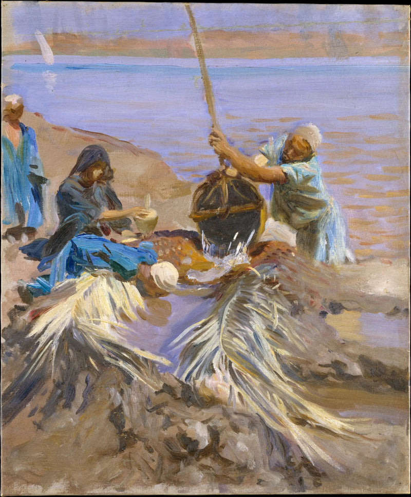 Egipcjanie podnoszą wodę z Nilu - John Singer Sargent