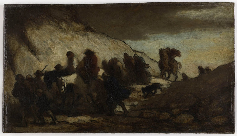 Emigranci - Honoré Daumier