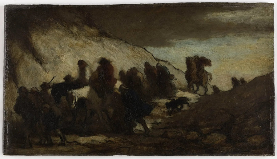 Emigranci - Honoré Daumier