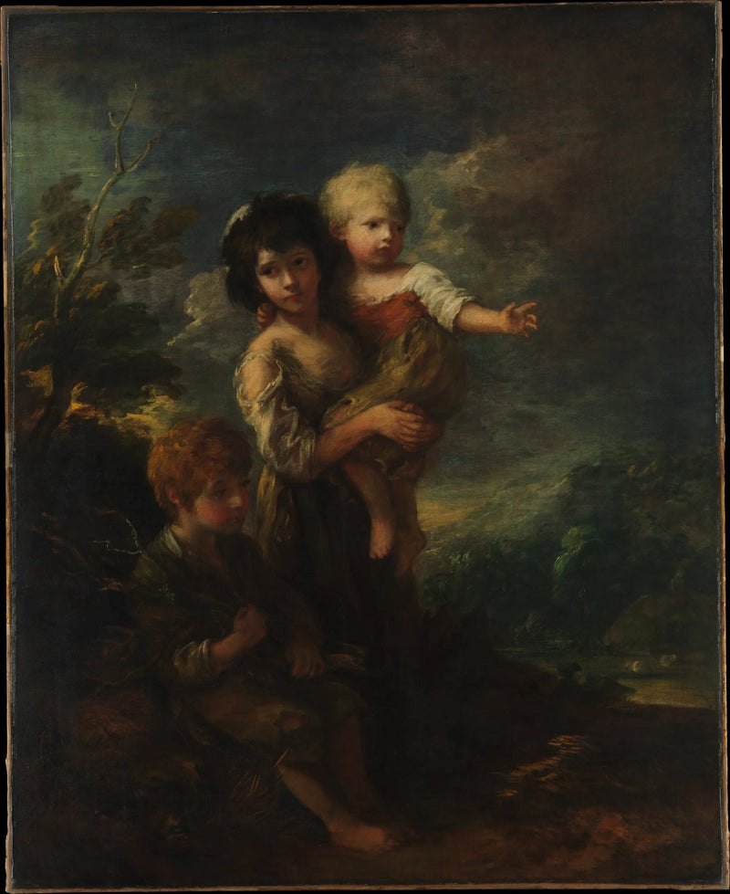 Dzieci z Chata (Zbieracze Drewna) - Thomas Gainsborough