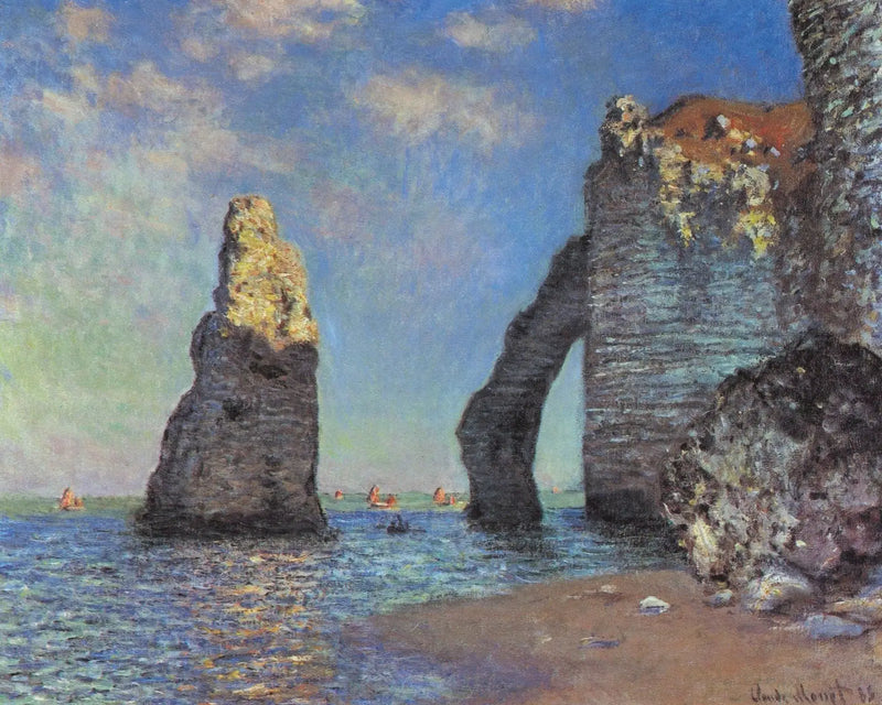 Klify w Étretat - Claude Monet