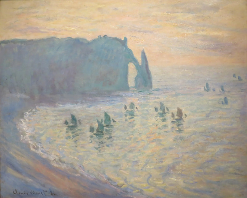 Klify w Étretat - Claude Monet