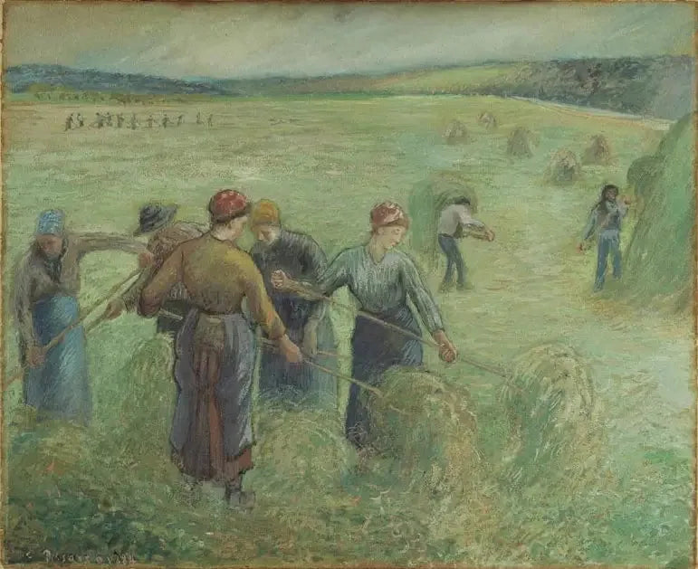 Les Faneuses - Camille Pissarro image 1 copie de tableau peinte à la main