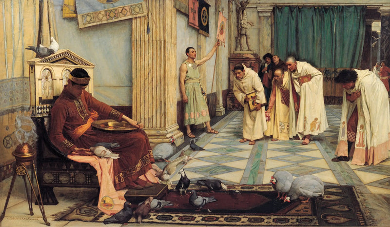 Ulubieńcy cesarza Honoriusza - John William Waterhouse