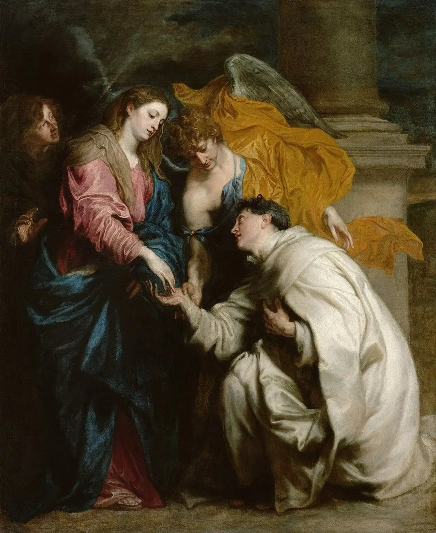 Mistyczne zaręczyny błogosławionego Józefa Hermana z Maryją Panną - Antoine van Dyck