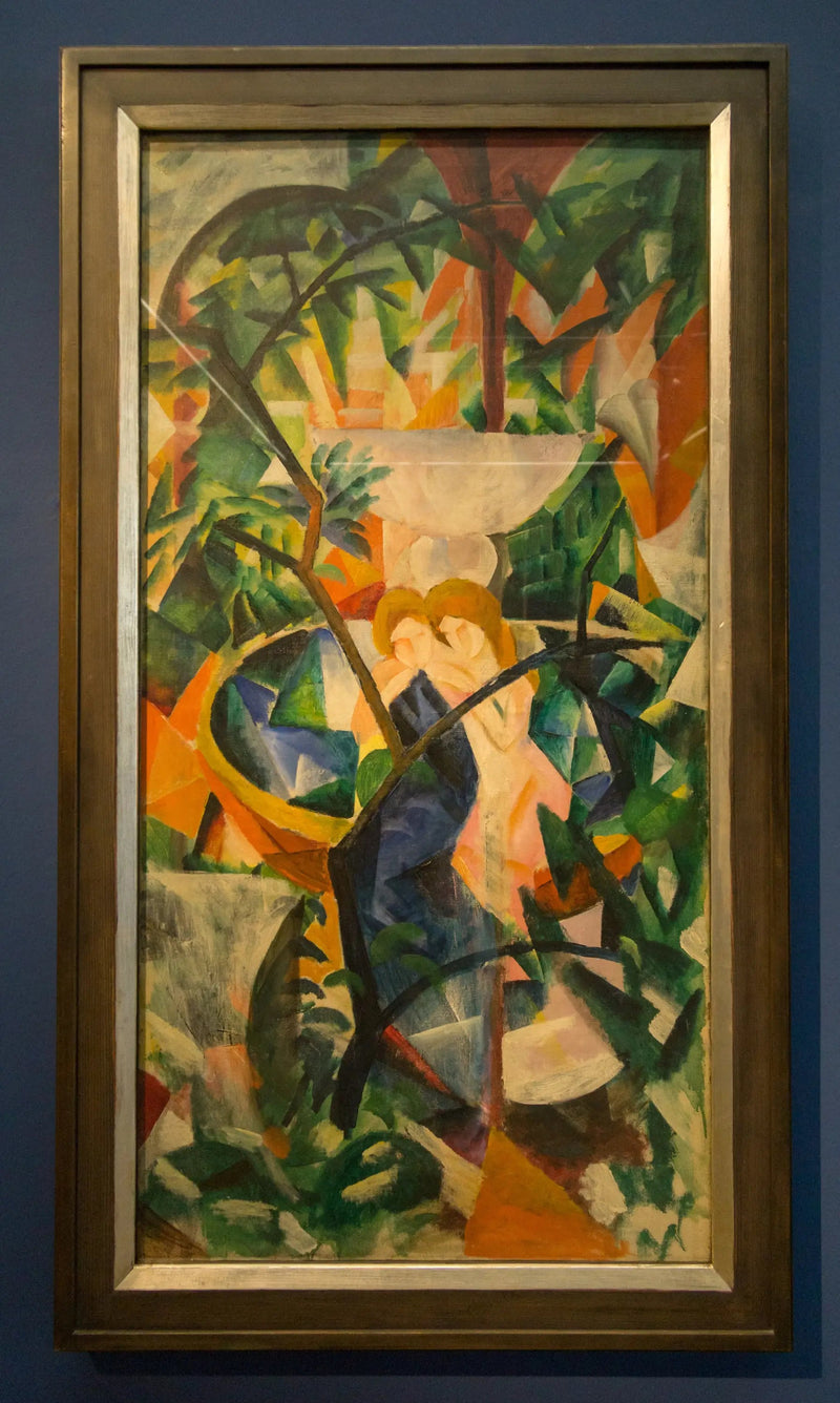 Dziewczyny przy fontannie - August Macke
