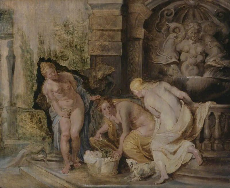 Dziewczęta Cécropa odkrywające Eryktiończyka - Peter Paul Rubens