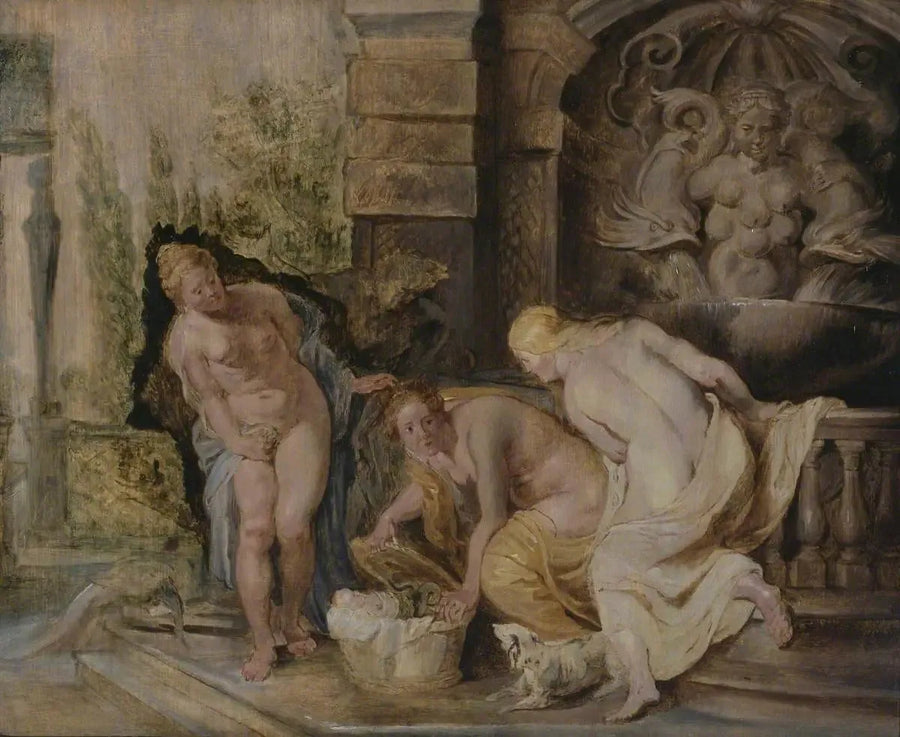 Dziewczęta Cécropa odkrywające Eryktiończyka - Peter Paul Rubens
