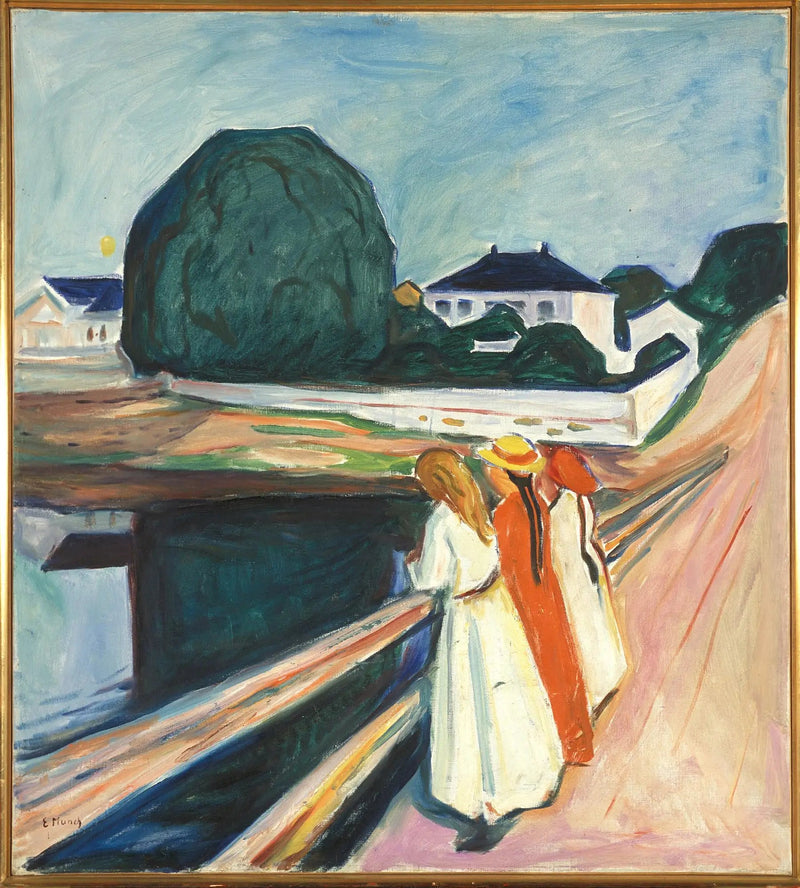 Dziewczyny na moście - Edvard Munch