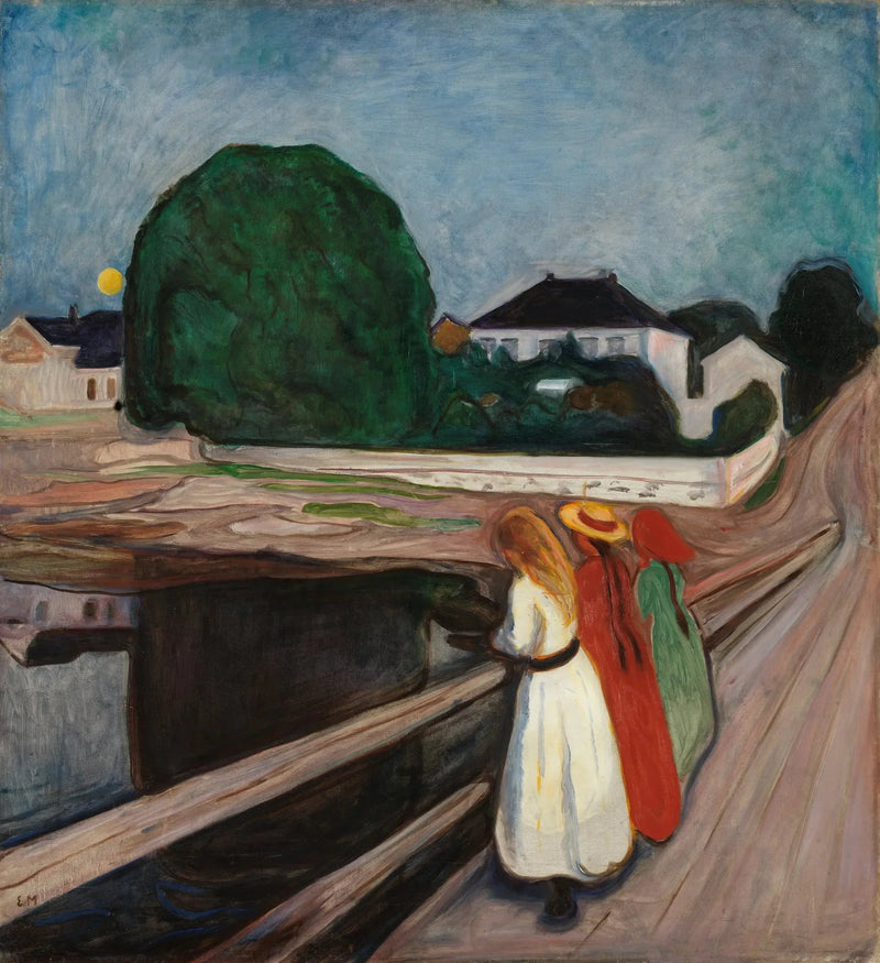 Dziewczyny na moście - Edvard Munch