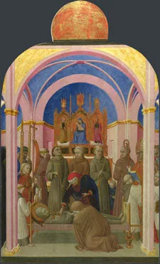 Pogrzeb świętego Franciszka - Stefano di Giovanni (Sassetta)