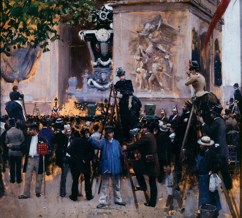 Pogrzeb Victora Hugo, plac Etoile (1 czerwca 1885) - Jean Béroud