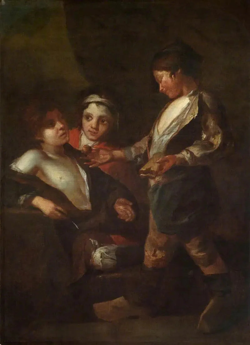 Dzieci ulicy jedzą (dyptyk, panel po prawej stronie) - Bartolomé Esteban Murillo