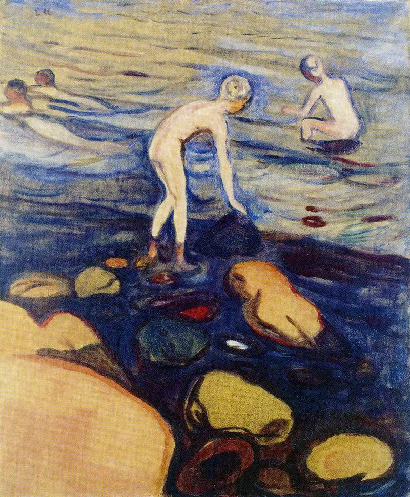 Chłopcy kąpiący się - Edvard Munch