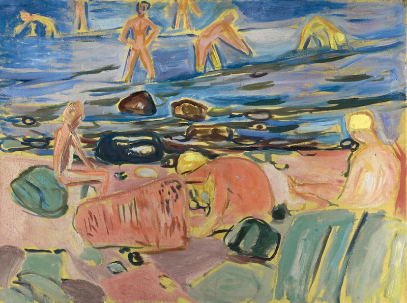 Chłopcy kąpiący się - Edvard Munch