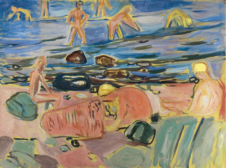 Chłopcy kąpiący się - Edvard Munch