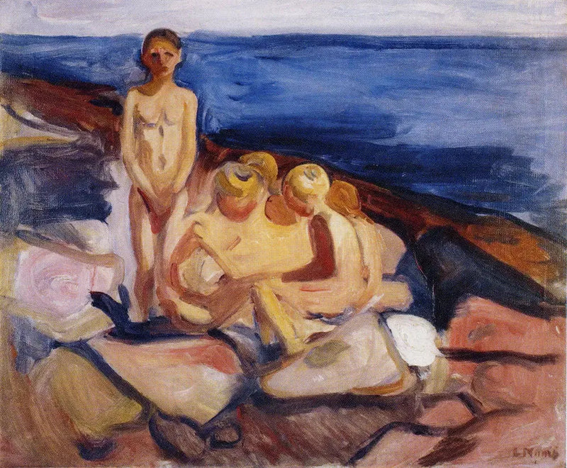Chłopcy kąpiący się - Edvard Munch
