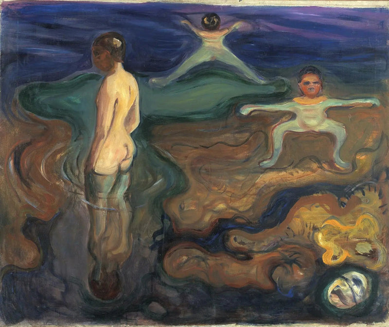 Chłopcy kąpiący się - Edvard Munch