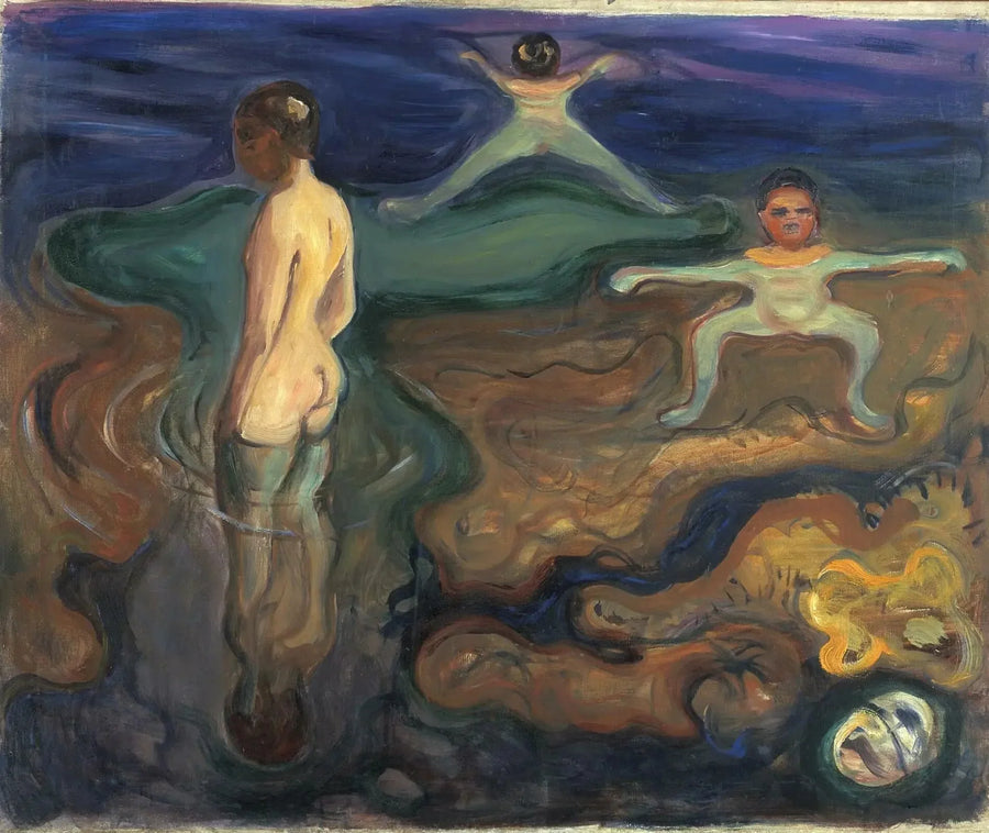 Chłopcy kąpiący się - Edvard Munch