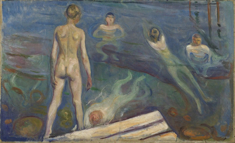 Chłopcy kąpiący się - Edvard Munch