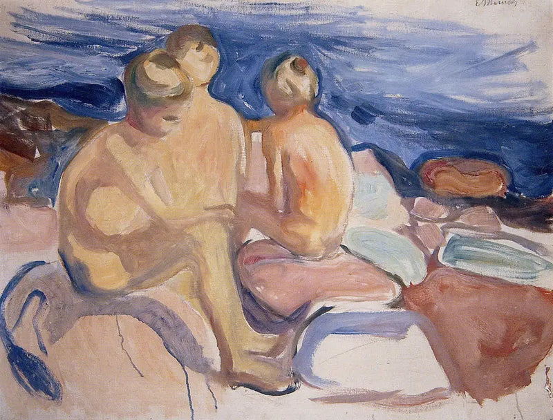 Chłopcy kąpiący się - Edvard Munch