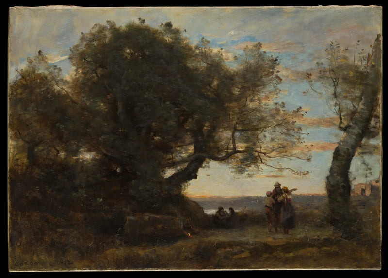 Cyganie - Jean-Baptiste Camille Corot