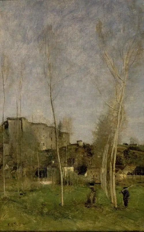 Lazury ruinującego się zamku - Jean-Baptiste Camille Corot