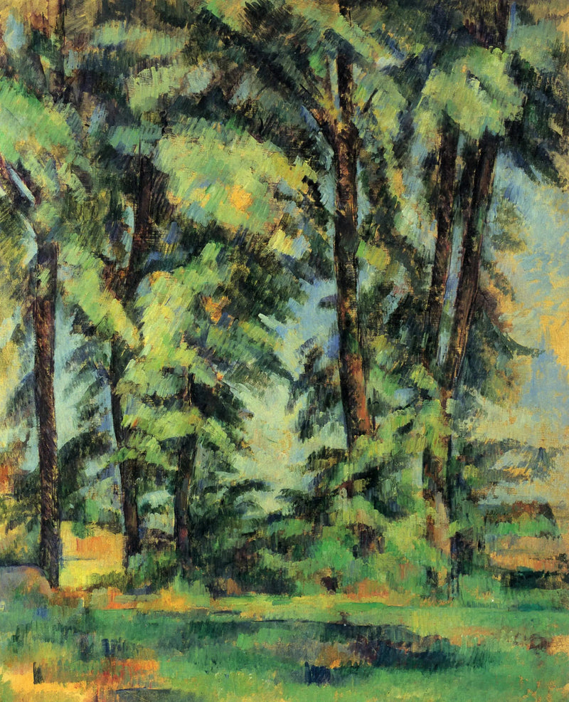 Wielkie drzewa w Jas de Bouffan - Paul Cézanne