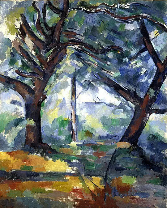 Wielkie drzewa - Paul Cézanne