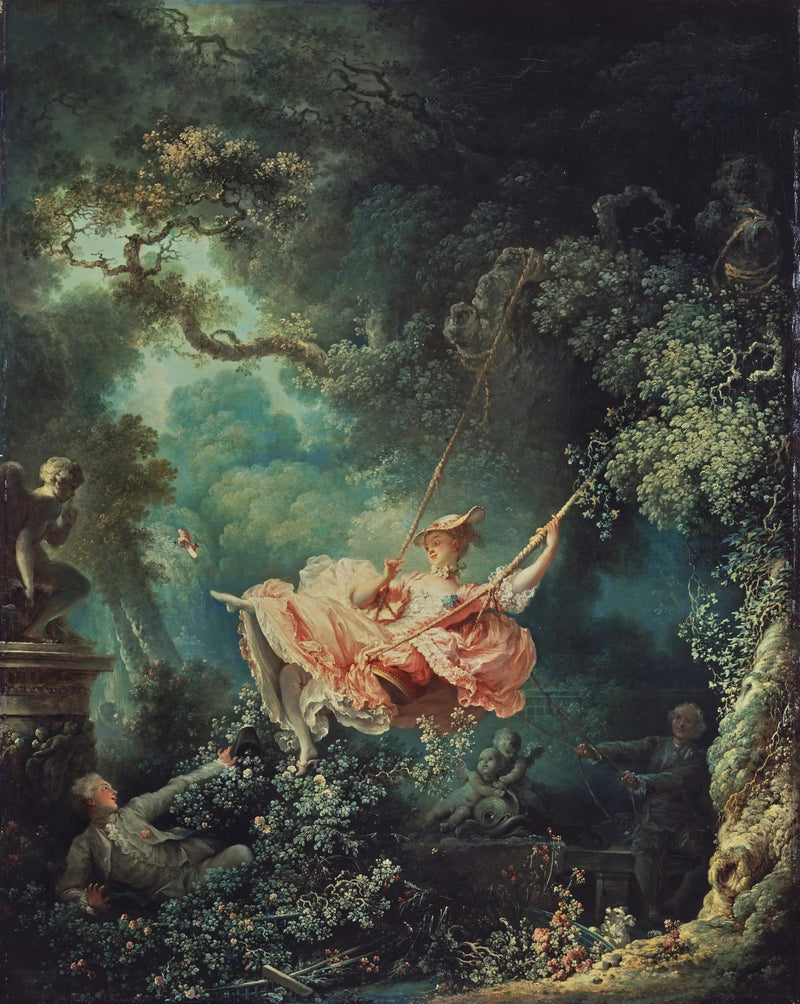 Szczęśliwe przypadki huśtawki - Jean-Honoré Fragonard