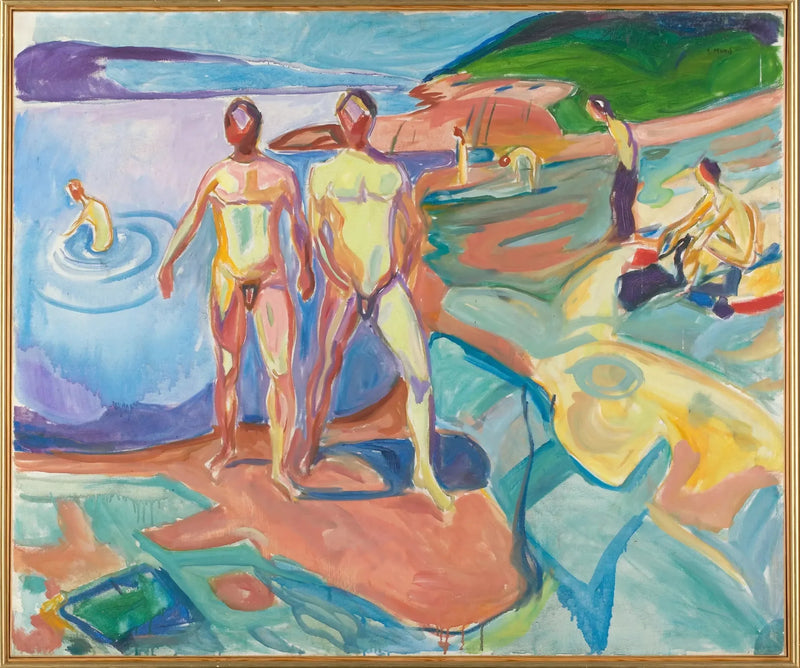 Mężczyźni kąpiący się - Edvard Munch