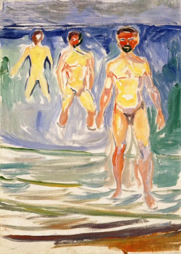 Mężczyźni kąpiący się - Edvard Munch