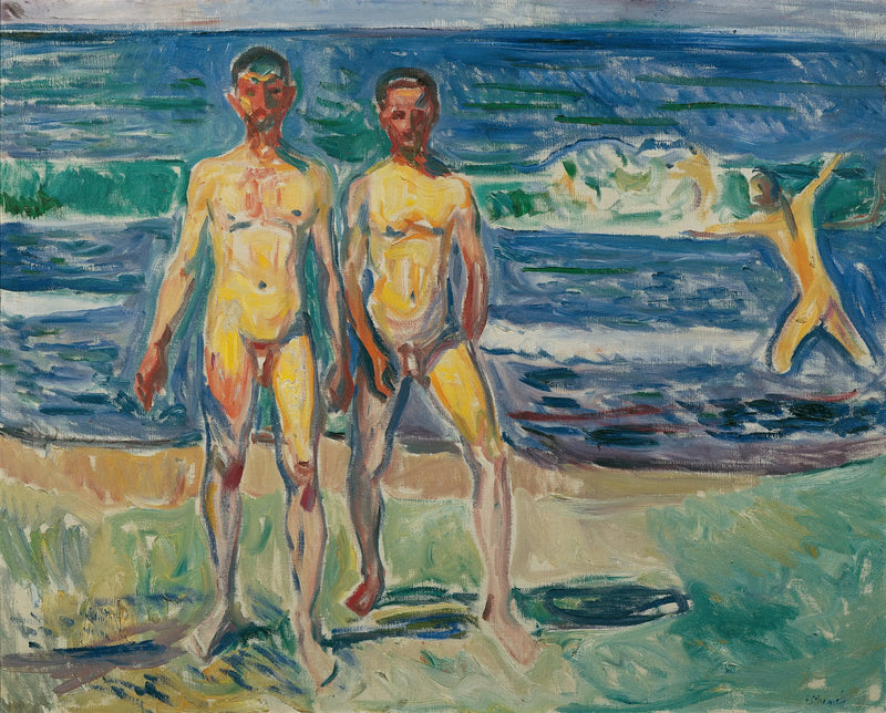 Mężczyźni kąpiący się - Edvard Munch