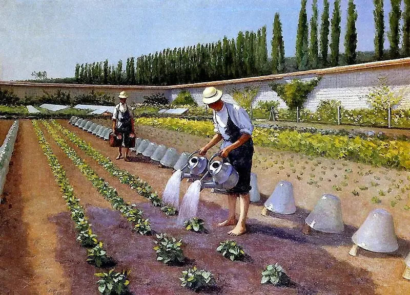 Ogrodnicy - Gustave Caillebotte