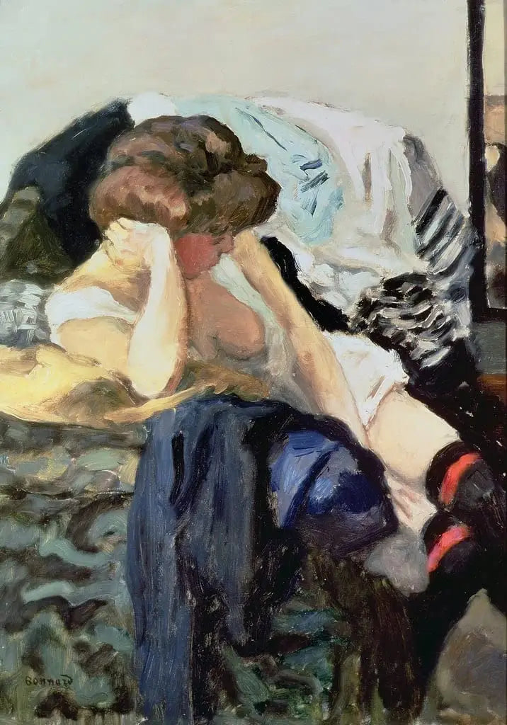 Czerwone podwiązki - Pierre Bonnard