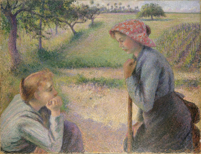 Młode wieśniaczki - Camille Pissarro
