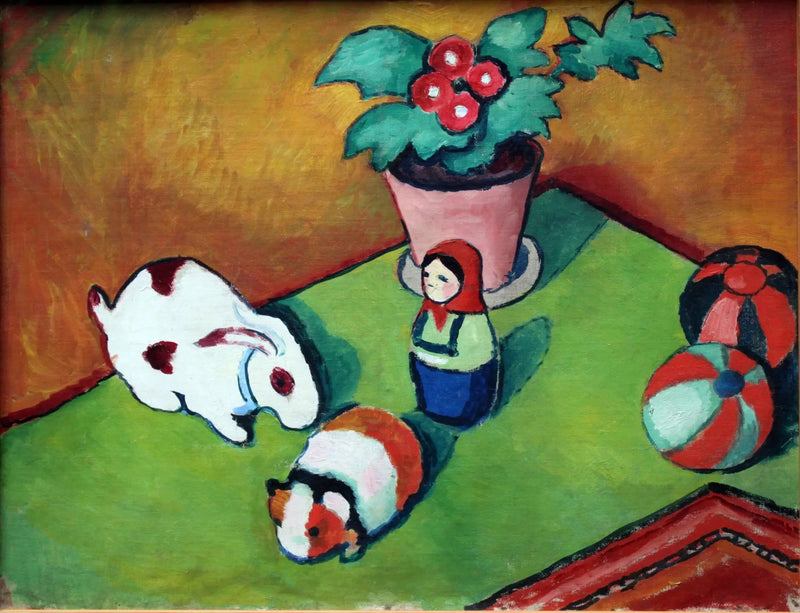Zabawki małego Waltera - August Macke