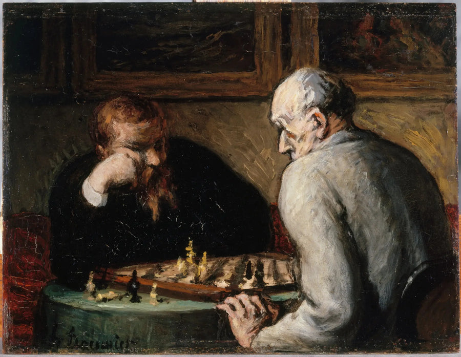 Szachiści - Honoré Daumier
